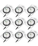 BBTO 9 Pieces Orienteering Compass Hiking Backpacking Camping Compass Map Reading Outdoor Waterproof Compass for Boy Scout Kids Women (Semiellipse Compass) - Buy Online on GoSupps.com