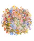 Dizdkizd Gold Foil Floral Stickers - 180 Piece Transparent Vintage Aesthetics Sticker Set for Scrapbooking, Card Making, Journaling & Gift Wrapping - Buy Online on GoSupps.com