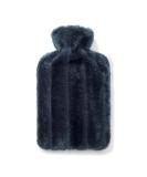 Brevian 2 Litre Large Hot Water Bottle with Soft Faux Fur Cover - Midnight Blue Regular | Shop Now - Buy Online on GoSupps.com