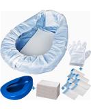 Bedpan Set with 30 Super Absorbent Pads and Disposable Liners, Bed Pans for Elderly Females Women and Men Comfortable, Thick PP Extra Large Heavy Duty by MINIVON - Buy Online on GoSupps.com