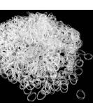 Qufiiry 1100 Mini Elastic Hair Ties - Transparent Rubber Bands for Women & Girls - Perfect for Daily Hairstyles - Buy Online on GoSupps.com