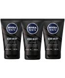 NIVEA MEN DEEP Cleansing Beard & Face Wash - Charcoal Infused, 3 Pack (3.3 Fl Oz Each) - Buy Online on GoSupps.com