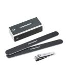 Tweezerman Manicure Kit with Nail Clipper, Buffer, 2 Files - Black - Buy Online on GoSupps.com