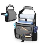 Luxja Car Front Seat Organizer with Cover - Grey | Seat Storage Solution - Buy Online on GoSupps.com