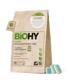 Biohy All-in-One Dishwasher Tabs (80 Pack) | Phosphate-Free | Powerful Eco-Friendly Dish Cleaning for Stubborn Grease & Food Residues - Buy Online on GoSupps.com