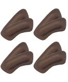 Comfort Heel Pads for Shoes | Leather Cushions for Pain Relief & Blister Prevention | High Heel Comfort Pads for Men & Women - 4 Pairs Dark Brown - Buy Online on GoSupps.com