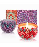Scented Candles Gift Set - Aromatherapy Soy Wax Candles for Home & Travel | Long Lasting Lavender & Wolfberry Orange | Perfect Gift for Women | 2 Pack 2.5 Oz - Buy Online on GoSupps.com