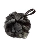 Hydrea London Exfoliating Shower Pouf Loofah Mesh Sponge - Large Scrub for Men & Women, Black & Cream - Buy Online on GoSupps.com