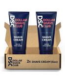 Dollar Shave Club Shave Cream, Blue, 12 Fl Oz, 2 Count Shave Cream 6 Ounce (Pack of 2) - Buy Online on GoSupps.com