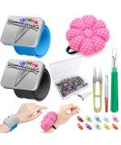 ICNOW 216 PCS Sewing Pin Cushion Kit with Magnetic Wrist Pincushion and Sewing Accessories - DIY Sewing Products - Buy Online on GoSupps.com