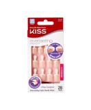 Kiss Everlasting French Nail Manicure Kit, Petite Pink with Flexi-Fit Technology - Chip-Free, Includes Nail Glue, Mini File, Manicure Stick, 28 Fake Nails - 28 Count (Pack of 1) - Buy Online on GoSupps.com