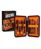 Ultimate Mens Grooming Kit 10-Piece Set - The Arsenal Gift Set by Wild Willies Multi-Purpose Manicure Pedicure  Facial Tools Include Nail Clippers Scissors Tweezers  Blackhead Remover - Buy Online on GoSupps.com