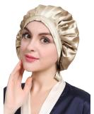 LilySilk 100% Pure Mulberry Silk Sleep Cap for Women - 19 Momme Natural Bonnet for Hair Care & Sleeping - Soft Silk Hair Wrap in Coffee - Buy Online on GoSupps.com