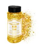 HOLOGRAPHIC Chunky Glitter | Gold 100g Craft Sequins for Resin Face Nail & Festival Art - Buy Online on GoSupps.com
