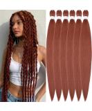 Buy Xusuperb 30 Pre Stretched Braiding Hair - Ginger Color 350# | Soft Yaki Braids Extensions (6 Packs) - International Shipping Available - Buy Online on GoSupps.com