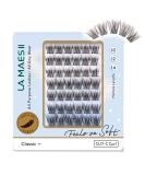 Lash Clusters - 48 Reusable Wispy & Natural Individual Eyelash Extensions | C Curl 10-14mm Super Soft Thin Band - Buy Online on GoSupps.com
