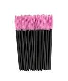 Profico 50 Disposable Eyelash Brushes Set | Black & Pink Mascara Applicators for Eyelash Extensions - Buy Online on GoSupps.com