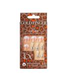 GoldFinger Full Cover Press On Toe Nails Kit with Glue - Pedicure Fake Nails (Perfect Match) - Buy Online on GoSupps.com