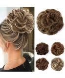 JJstar Messy Hair Bun Scrunchies for Women - Brunette/Ash Blonde Chignons - Buy Online on GoSupps.com