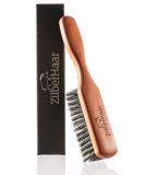 ZilberHaar Regular Beard Brush - Soft Boar Bristles - Beard grooming brush for men - Straightens and Promotes beard growth - Works with Beard Oils and Balms - Essential for beard care kits - Buy Online on GoSupps.com