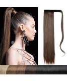 Shop Natural Wavy Ponytail Clip-In Hair Extensions | Medium & Light Brown 22 Inch - 110g - Buy Online on GoSupps.com