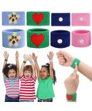 Disorder Acupressure Bracelets - 4 Anti-Nausea Bands for Kids & Adults | Seasickness Relief for Travel & Pregnancy - Cartoon & Multicolor - Buy Online on GoSupps.com
