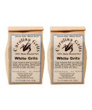 Carolina Grits Company Stone Ground White Grits - 2lbs | Non-GMO, Whole Grain, Gluten-Free - Buy Online on GoSupps.com