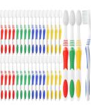Honeydak 200 Packs Bulk Toothbrushes Individually Wrapped Manual Disposable Travel Toothbrush Set for Adults or Kids Made with a Medium Soft Large Brush Head Multiple Colors - Buy Online on GoSupps.com