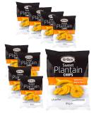9 x 85g Sweet Plantain Chips Unsalted Banana Crisps Natural Lunch Snack Gluten Free - Buy Online on GoSupps.com