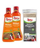 Poliboy Furniture Care - Neutral Wood Care Products - 2x500ml with Cotton Cloth - Made in Germany - Protect & Refresh Your Painted Wood - Buy Online on GoSupps.com