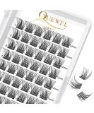 Buy Individual Eyelash Clusters - Natural D Curl 12mm Segments for DIY Extensions | Quewel Eyelashes - Buy Online on GoSupps.com