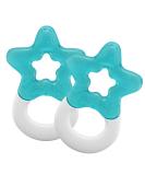 Dentistar K hl bite ring 2 -Set - bite ring baby from 3 months - cooling tooth aid and biting toys for babies and toddlers - BPA free - turquoise turquoise 2 pieces (1 Pack) - Buy Online on GoSupps.com