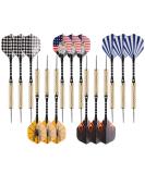 UZOPI 15 Pack Steel Tip Darts Set 18g with Sharpener & Extra Flights - Aluminum Shafts, Brass Barrels - Ideal for Rec Rooms, Man Caves, Bars & Game Rooms - Buy Online on GoSupps.com