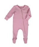 DreamBuy Ribbed Cotton Baby Sleepsuits | Footed/Footless | Unisex Newborn Clothes 0-3 Months - Sweet Pink - Buy Online on GoSupps.com