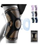 NEENCA Copper Knee Sleeve with Patella Gel Pads & Side Stabilizers - Premium Compression for Knee Pain Relief | Sports, Workout, Arthritis Support | ACL, Joint Pain Relief | Single - Buy Online on GoSupps.com