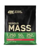 Optimum Nutrition Serious Mass Protein Powder with Creatine Glutamine 25 Vitamins and Minerals Strawberry Flavour 16 Servings 5.45KG Strawberry 16 Servings (Pack of 1) - Buy Online on GoSupps.com