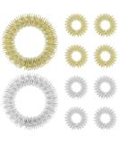 10-Piece Acupressure Ring Set - Stress Relief Finger & Wrist Massage Rings for Adults | Anti-Stress Acupressure & Toe Massage - Buy Online on GoSupps.com