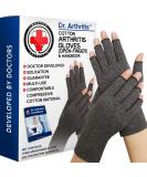 Doctor Developed Compression Gloves for Arthritis & Doctor Written Handbook/Fingerless Arthritis Gloves for Women & Men Hand Support for Arthritis Pain Relief & Carpal Tunnel (Grey XL) XL- 1 Pair - Buy Online on GoSupps.com