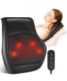 BRELEY Shiatsu Massage Device with Heat - Neck Back Shoulder & Leg Massager with Rotating Heads - Perfect Gift for Mom & Dad - Black - Buy Online on GoSupps.com
