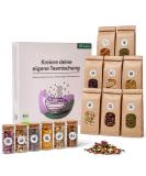 DIY Tea Blend Set Gift - 14 Organic Tea Varieties for Women | Create Your Own Unique Blends - Buy Online on GoSupps.com