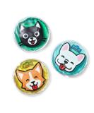 Fit & Fresh Cool Coolers Children's Boo Boo Gel Ice Pack 3 Pack - Cats & Dogs Assorted - Reusable Cold Compress for Minor Injuries - Buy Online on GoSupps.com
