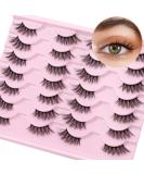 14 Pairs 3D Multi-Layer Half Eyelashes | Natural Looking Corner Lashes for Cat Eye | Wispy False Lashes Online - Buy Online on GoSupps.com
