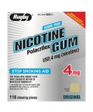 RUGBY Sugar-Free Nicotine Gum 4MG - Original Flavor - 110 Pieces - Buy Online on GoSupps.com