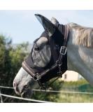 Harrison Howard Super Comfort Stretchy Fly Mask - UV Protection & Breathability - Large Eye Space - Size L - Black - Buy Online on GoSupps.com