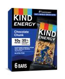 KIND Energy Bars Chocolate Chunk 2.1oz - 30 Count (Pack of 1) | Gluten Free, 100% Whole Grains - Buy Online on GoSupps.com