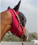 TGW Riding Horse Fly Mask | Super Comfort Elasticity with Ears | Size L Red - Best for Fly Protection - Buy Online on GoSupps.com