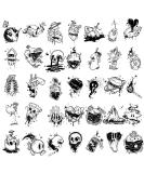 35pcs Unique Art Temporary Tattoo Set | Skin-Safe American Brand | Detachable, Waterproof & Durable | Roarhowl - Buy Online on GoSupps.com