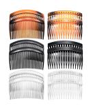 French Side Combs 12-Piece Set - Strong Hold Hair Clips for Girls and Women | Hair Accessories with 16 & 23 Teeth - Buy Online on GoSupps.com
