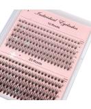 Losha 10D/20D Mixed Wispy Individual Cluster Eyelashes Extension - C Curl, 0.1/0.07mm, 8-12mm - Buy Online on GoSupps.com