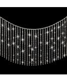Silver Rhinestone Ribbon Tassel Chain - 1.5 Yards | DIY Wedding Craft Trim - Buy Online on GoSupps.com
